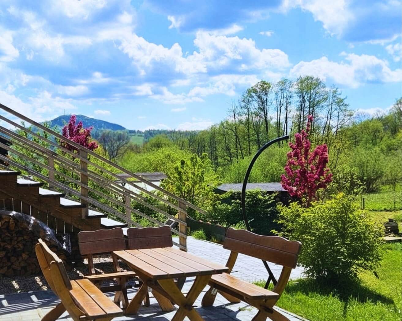 Garden area at Dream House with natural surroundings